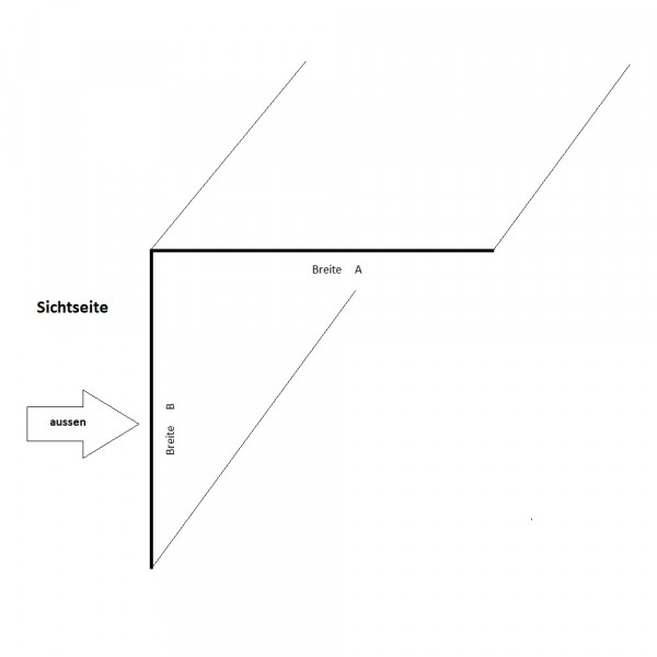 Kantenschutz Winkel aus Stahl verzinkt 1,5 mm